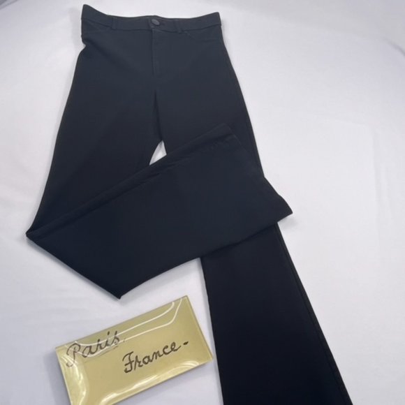 H&M Pants - H & M Black Tab Front Wide Leg High Waist Slacks Size 4